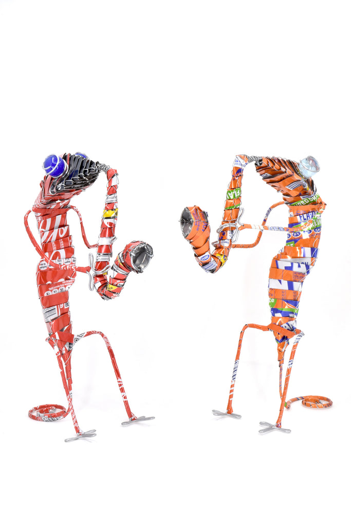 Assorted Groovy Gecko Saxophone Sculpture