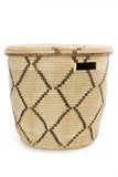 Lattice Design Flat Lid Senegalese Hamper