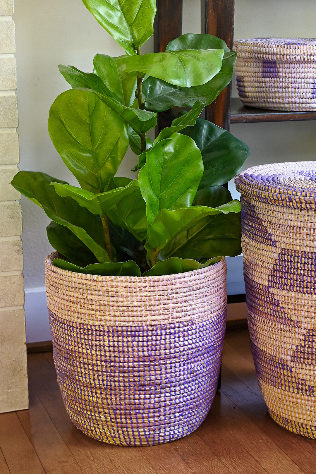 Lavender & Purple Bath Bin Basket
