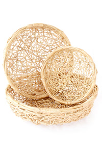 Set of Three Makenge Root Nest Baskets