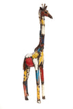 Large Giraffe Oil Drum Sculpture