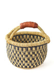 Assorted Navy & Natural Baby Bolga Baskets from Ghana