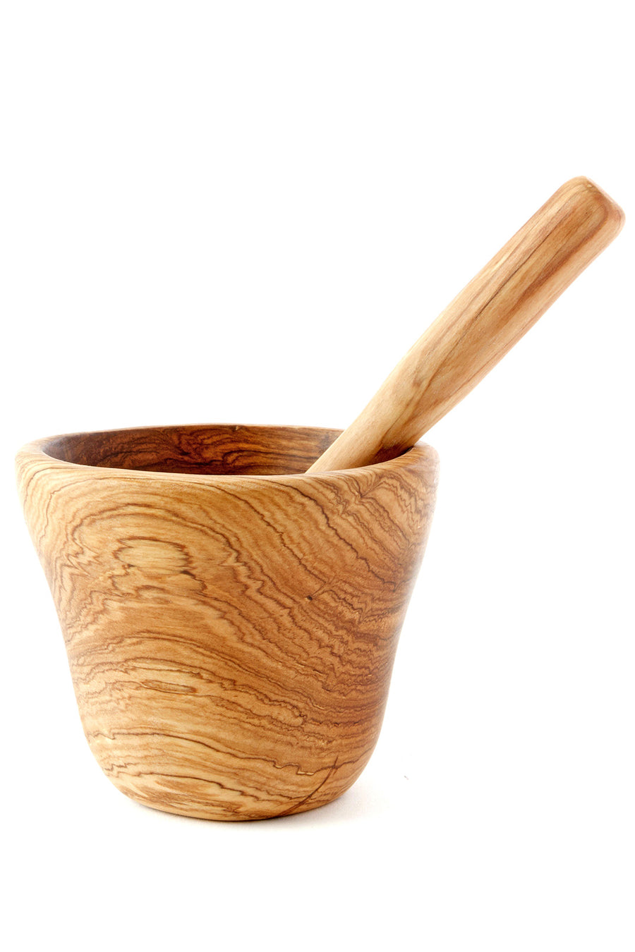 Olive Wood Mortar and Pestle Spice Grinding Set