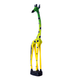 Jacaranda Wood Lemon Lime Giraffe Sculptures