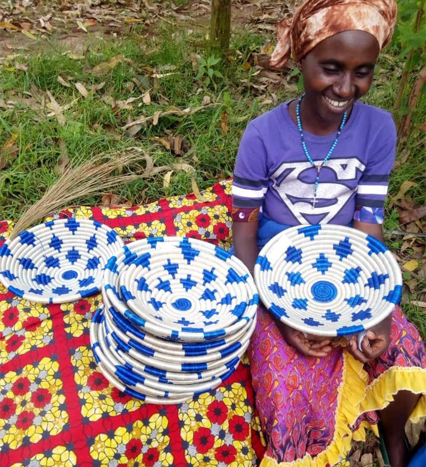 Rwandan Honeycomb Baskets
