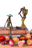 Lustrous Reader Bronze Sculpture