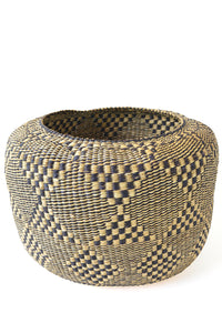 Checkerboard Diamond Bolga Plant Basket