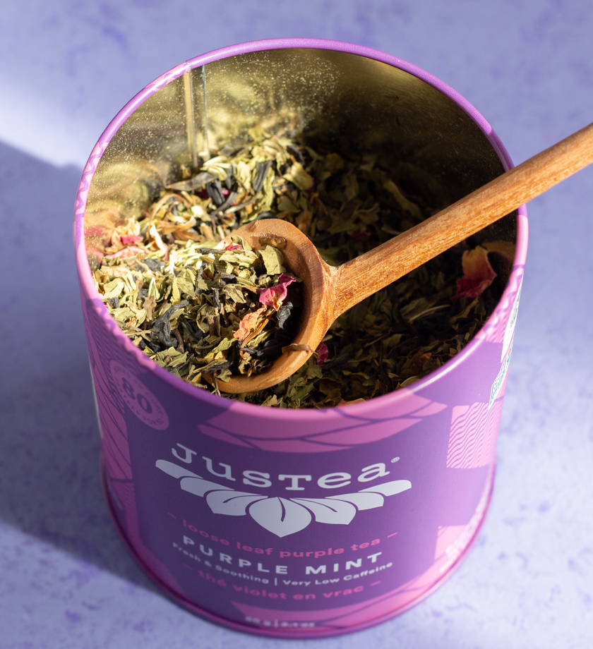 JusTea® Purple Mint Loose Leaf Tea