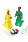 Colorful Papier Mâché Small Nativity Scene