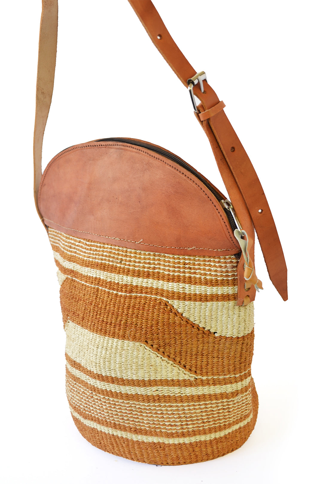 Sand Dune Sisal Purse with Leather Top Default Title