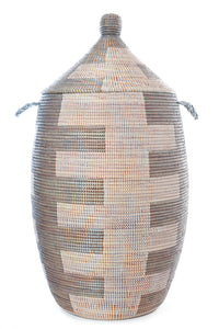 Silver Zipper XL Senegalese Hamper