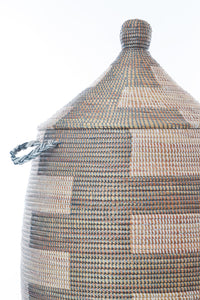 Silver Zipper XL Senegalese Hamper