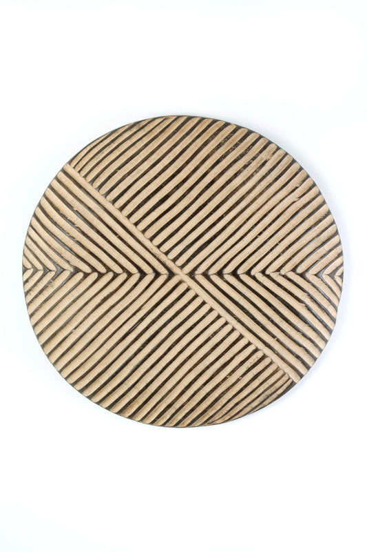 One of a Kind Large Incised Shield from Cameroon 20"