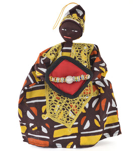Senegalese Wax Cloth King Oversized Ornament