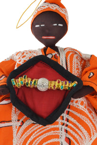 Senegalese Wax Cloth King Oversized Ornament
