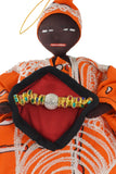 Senegalese Wax Cloth King Oversized Ornament