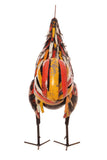 Red & Yellow Rooster Large Recycled Metal Sculpture