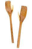 Olive Wood Salad Server Hands Default Title