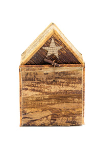 Banana Fiber Single Door Stable Nativity Default Title