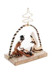 Kenyan Banana Fiber Holy Family Simple Nativity