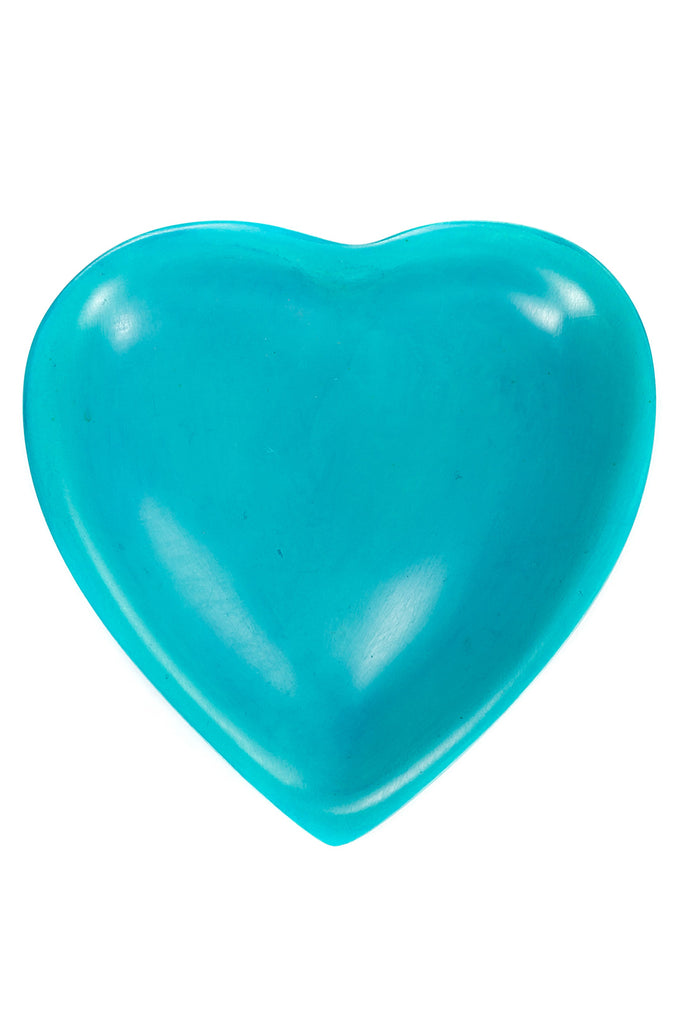 Colorful Soapstone Heart Dishes