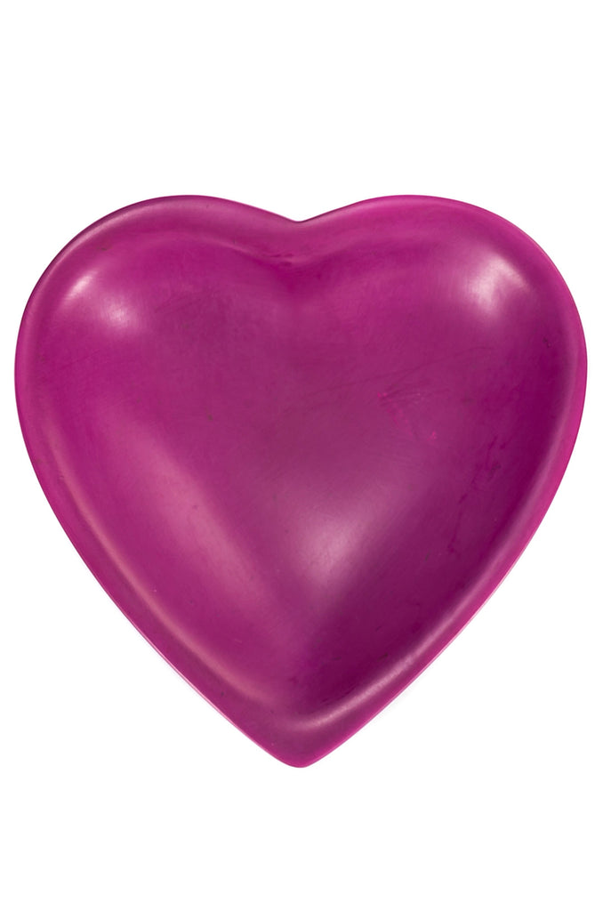 Colorful Soapstone Heart Dishes