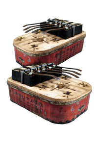 Square Recycled Can Kalimba Square Recycled Can Kalimba