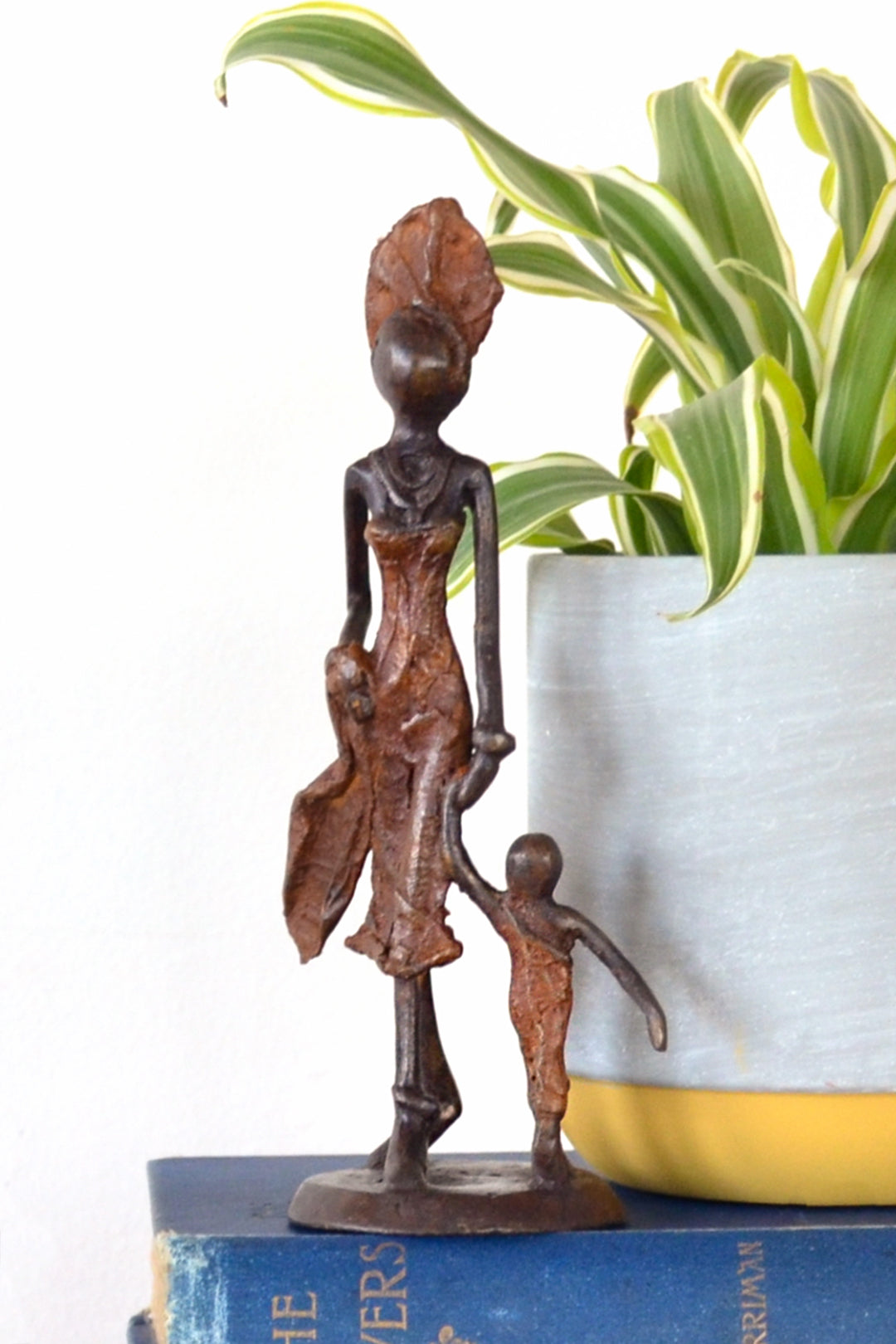 A Mother's Delight Lost Wax Bronze Sculpture