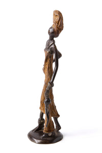 A Mother's Delight Lost Wax Bronze Sculpture