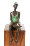 Seaside Scholar Bronze African Sculpture