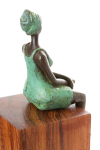 Seaside Scholar Bronze African Sculpture