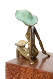 Lustrous Reader Bronze Sculpture Default Title
