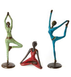Half Lotus Yoga Pose Bronze Sculpture