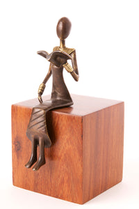 Noble by Nature Reader Bronze Sculpture