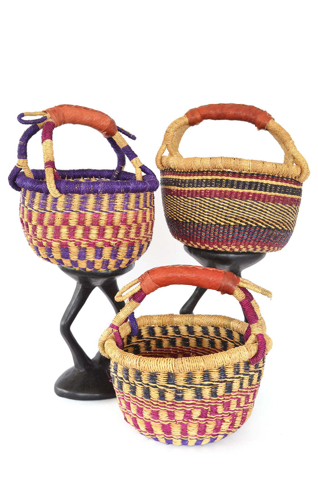 Blackberry Baby Bolga Basket from Ghana