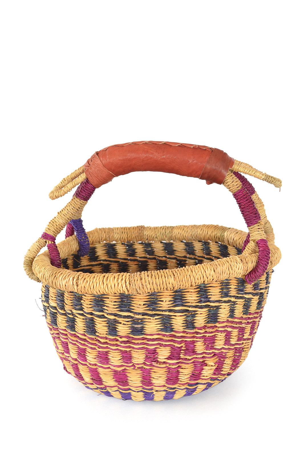 Blackberry Baby Bolga Basket from Ghana