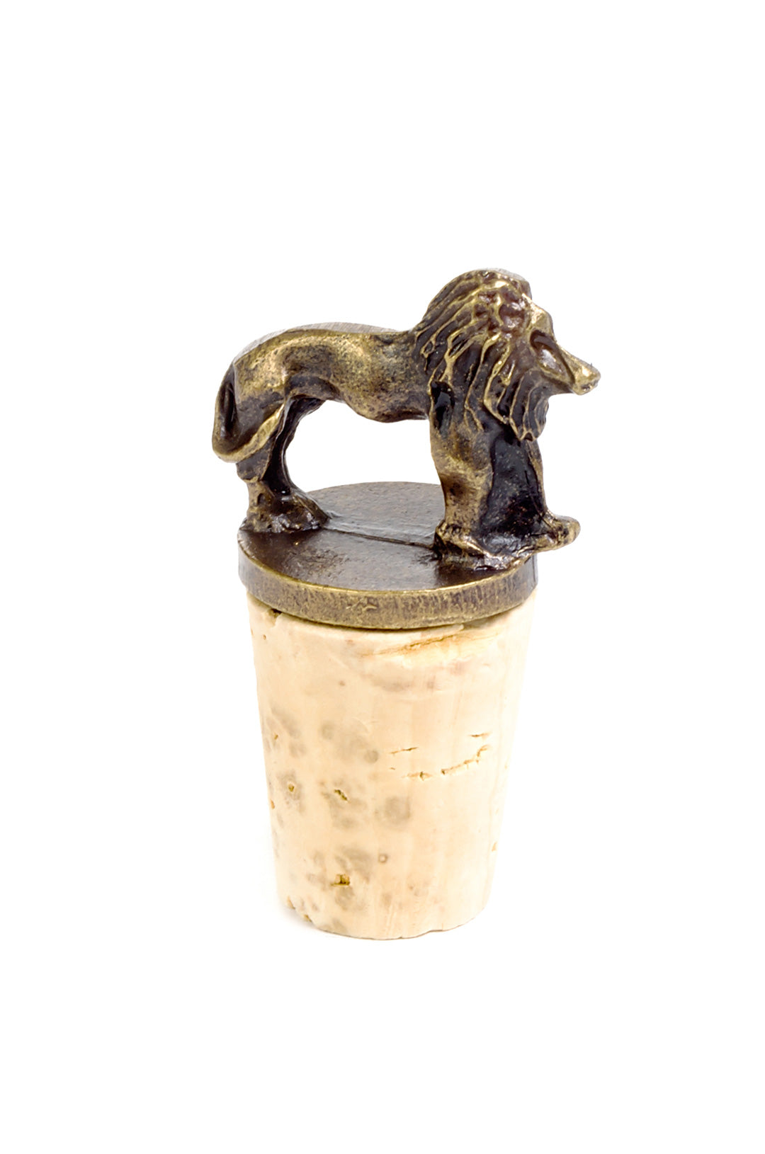 African Brass Wine Bottle Stoppers Lion Bottle Stopper