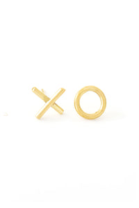 House of Cindimini Brass Hugs & Kisses Earrings