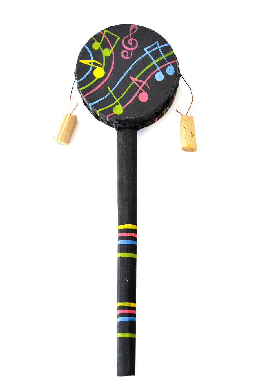 Single Rainbow Music Notes Spin DrumSingle Rainbow Music Notes Spin Drum  