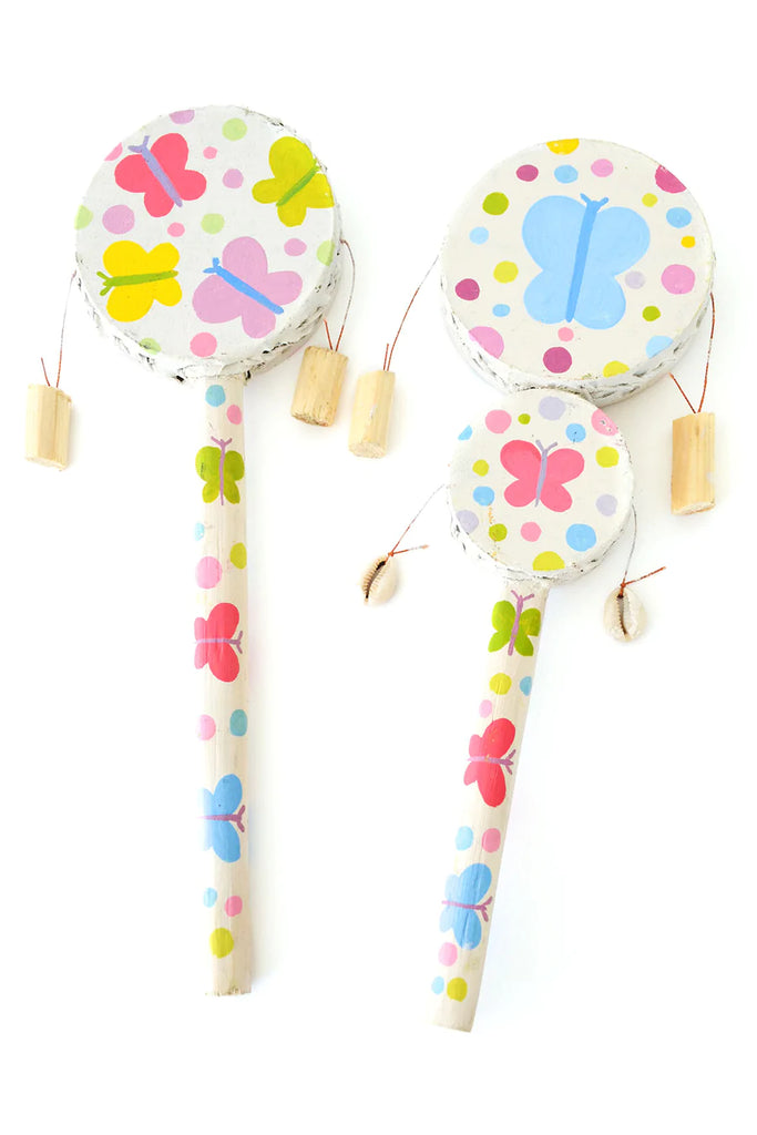 Double Colorful Butterfly Spin Drum