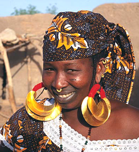 Twirled Brass Fulani Earrings - Jewelry Handmade in Africa - Swahili Modern - 7