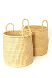 Set of Two Natural Nesting Storage Baskets Default Title