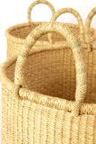 Set of Two Natural Nesting Storage Baskets Default Title