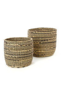 Set/2 Striped Veta Vera Grass Nesting Baskets Default Title