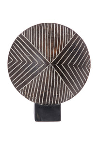 West African Wooden Shield Sculpture - Arrow