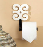 White Adinkra Toilet Roll Holders - Furniture Handmade in Africa - Swahili Modern - 6
