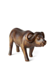 African Cape Buffalo Jacaranda Sculptures Default Title