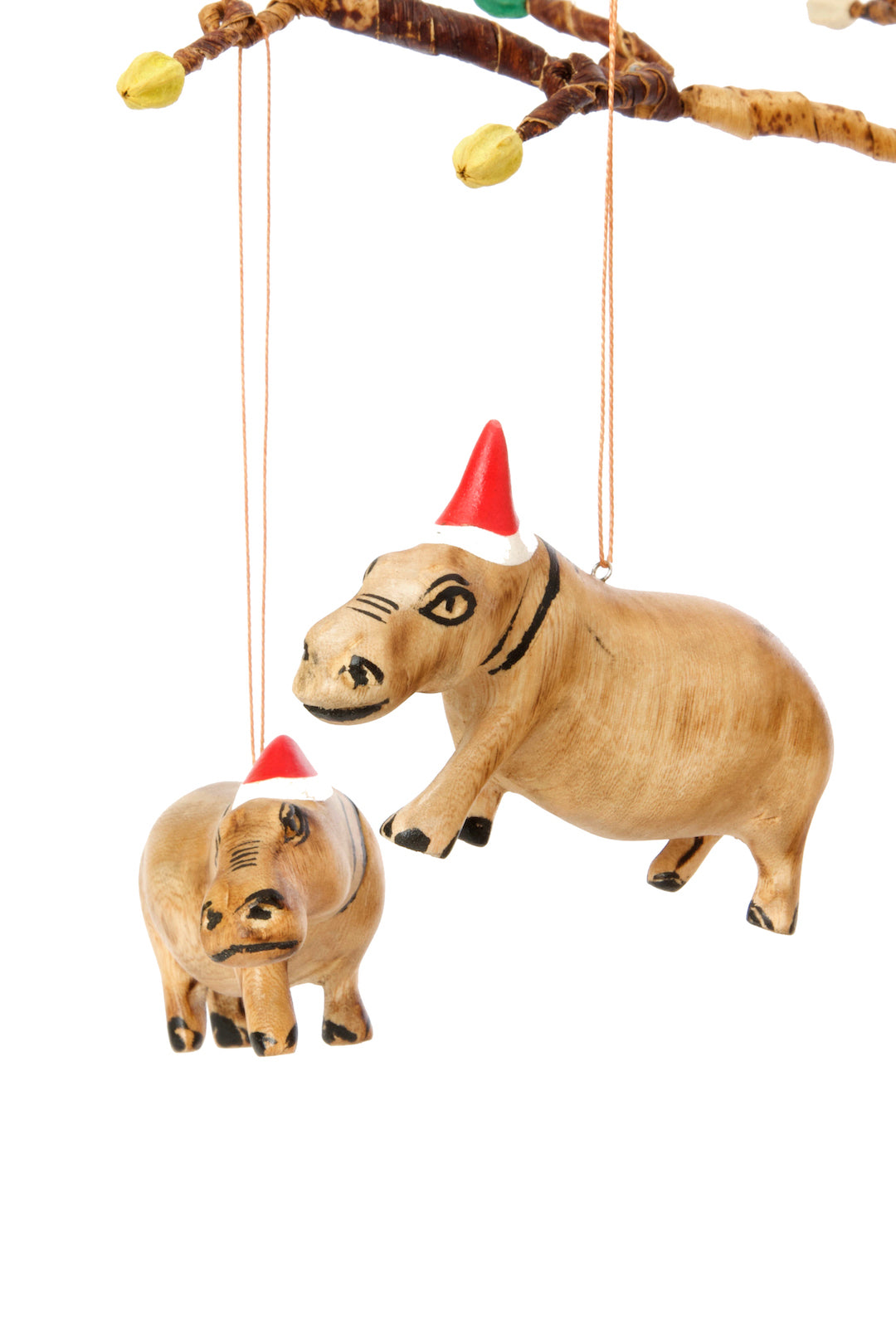 Santa's Little Hippo Helper Ornament