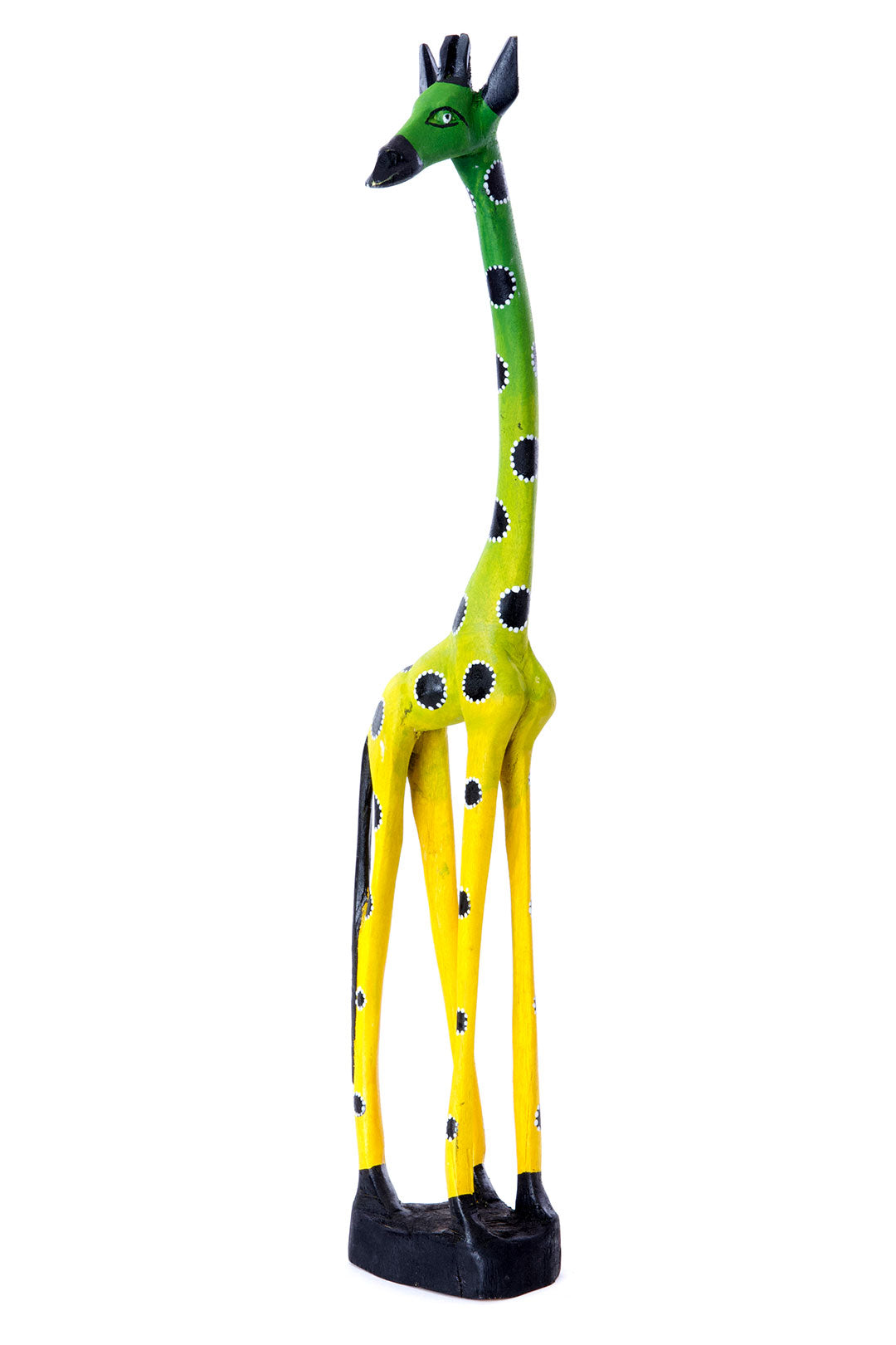 Jacaranda Wood Lemon Lime Giraffe Sculptures Large Lemon Lime Giraffe