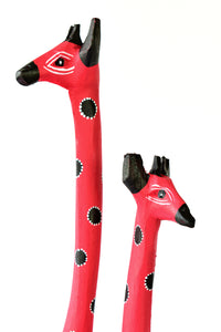 Jacaranda Wood Watermelon Giraffe Sculptures